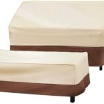 loriano Patio Furniture Cover Set, 4 Piece Outdoor Furniture Cover Waterproof, 600D Heavy Duty Lawn Patio Set Covers (Large)