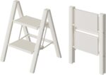 HillhutApex 3 Step Ladder, Lightweight Portable 3 Step Stool with Anti-Slip Wide Pedal, 330lbs Capacity Aluminum Ladder for Household,Office,Kitchen(Orange) - Image 6
