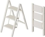 HillhutApex 3 Step Ladder, Lightweight Portable 3 Step Stool with Anti-Slip Wide Pedal, 330lbs Capacity Aluminum Ladder for Household,Office,Kitchen(Orange) - Image 9