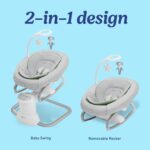 Graco Soothe My Way with Removable Rocker, Madden - Versatile Baby Swing & Portable Rocker - Image 2