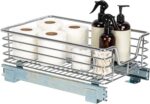 Household Essentials Chrome-Plated Steel Dual-Tier Slide-Out Organizer - Image 16