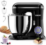 CEBORY 3-IN-1 Electric Stand Mixer, 6.5QT Bowl 660W 10-Speed Kitchen Mixer, Household Food Mixers include Dough Hook, Beater and Whisk, Bread Cake Mixer for Baking and Most Home Cooks, Black - Image 5