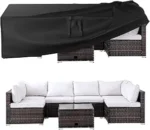 Ruimoy Patio Furniture Covers, Outdoor Furniture Cover Waterproof, General Purpose, Outside Table and Chair Covers, Heavy Duty 600D (108 Inch L x 82 Inch W x 27.9 Inch H) - Image 5