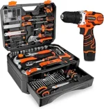 255-Piece Tool Set - Tool Kit with 12V Cordless Drill Driver, Toolbox Storage Case with Drawer, General Household Drill Set for DIY Projects, Home Repairs, Handyman - Image 10