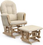 Storkcraft Premium Hoop Glider & Ottoman (Natural/Beige) — GREENGUARD Gold Certified Nursery Glider, Solid Wood Craftsmanship, Smooth-Gliding Nursery Chair and Ottoman, Award-Winning - Image 18
