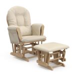 Storkcraft Premium Hoop Glider & Ottoman (Natural/Beige) — GREENGUARD Gold Certified Nursery Glider, Solid Wood Craftsmanship, Smooth-Gliding Nursery Chair and Ottoman, Award-Winning - Image 5