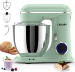 CEBORY 3-IN-1 Electric Stand Mixer, 6.5QT Bowl 660W 10-Speed Kitchen Mixer, Household Food Mixers include Dough Hook, Beater and Whisk, Bread Cake Mixer for Baking and Most Home Cooks, Black - Image 4