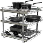 Household Essentials Chrome-Plated Steel Dual-Tier Slide-Out Organizer - Image 11