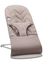 BabyBjörn Bouncer Bliss, Sand Gray, Woven, Classic Quilt | 2-in-1 Adjustable Baby Bouncer Seat and Toddler Chair, Newborn to Toddler (8-29 lbs), 4 Positions, Lightweight & Portable - Image 2