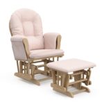 Storkcraft Premium Hoop Glider & Ottoman (Natural/Beige) — GREENGUARD Gold Certified Nursery Glider, Solid Wood Craftsmanship, Smooth-Gliding Nursery Chair and Ottoman, Award-Winning - Image 2
