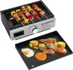 CAMPLUX Propane Griddle Grill 2-in-1 11,000 BTU, Portable Camping Griddle Ceramic Coated, 18-Inch Tabletop Grill with 20 lbs and RV Regulator for BBQ, Camping, RV Picnic and Tailgating - Image 7