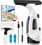 Window Vacuum Squeegee Cordless, Window Vacuum Cleaner with 2000Pa Streak-Free Suction, 30–40" Extension Pole, 11-Inch Cleaner Tool for High Windows, Shower Glass, Tiles & Mirrors - Image 10