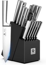 imarku Knife Set - Kitchen Knife Set 15 Pieces Japanese Stainless Steel Knife Block Set with Sharpener - Dishwasher Safe Kitchen's Knives - Ultra Sharp Chef Knife Set for Kitchen - Image 2