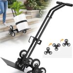 AugFir Plant Stair Climbing Dolly, 198 LBS Heavy Duty Plant Caddy with Wheels, Portable Hand Truck Plant Dolly Cart on Wheels for Moving Planters Pots and Household Objects