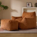 Gericco Giant Plush Bean Bag Chair for Adults with Armrests - Oversized Comfy Green Beanbag Lounge Lazy Floor Sofa Accent Chair for Living Room, Bedroom & Dorm, Cozy Fluffy Single Cloud Mini Couch - Image 8