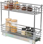 Household Essentials Chrome-Plated Steel Dual-Tier Slide-Out Organizer - Image 13