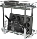 Household Essentials Chrome-Plated Steel Dual-Tier Slide-Out Organizer - Image 7