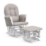 Storkcraft Premium Hoop Glider & Ottoman (Natural/Beige) — GREENGUARD Gold Certified Nursery Glider, Solid Wood Craftsmanship, Smooth-Gliding Nursery Chair and Ottoman, Award-Winning - Image 13