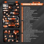 255-Piece Tool Set - Tool Kit with 12V Cordless Drill Driver, Toolbox Storage Case with Drawer, General Household Drill Set for DIY Projects, Home Repairs, Handyman - Image 2