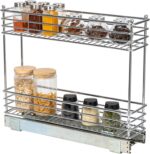 Household Essentials Chrome-Plated Steel Dual-Tier Slide-Out Organizer - Image 15
